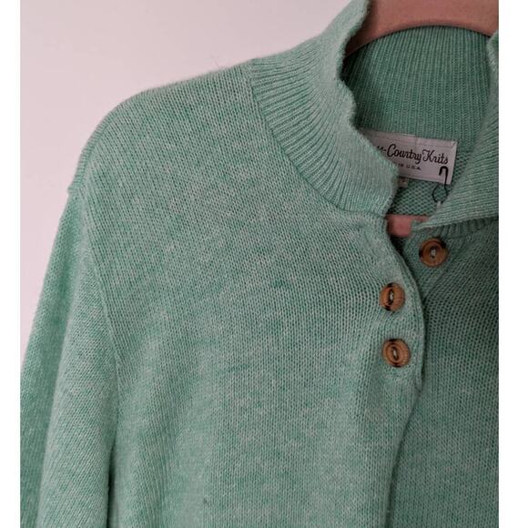 Vintage Seafoam Collared Sweater - Picture 2 of 7